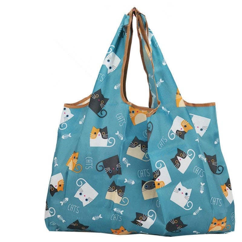 FurDecoration - Vendita all'ingrosso Borsa per shopping/spesa - Borsa della Spesa Ecologica Pieghevole con Stampa Cartoon2