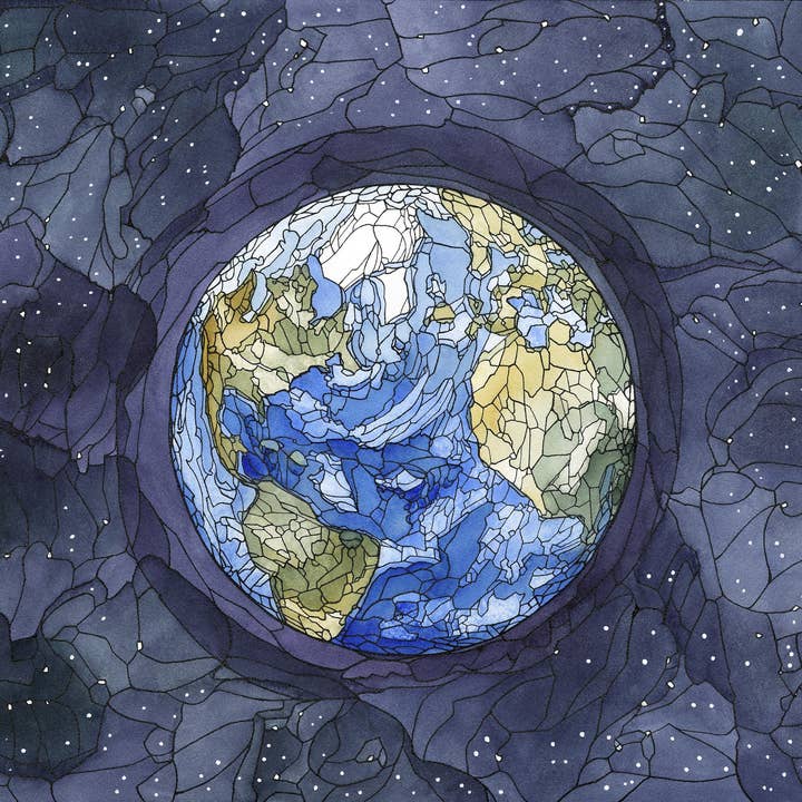 Mattie Rose Art - Wholesale Everyday Greeting Card - Earth card