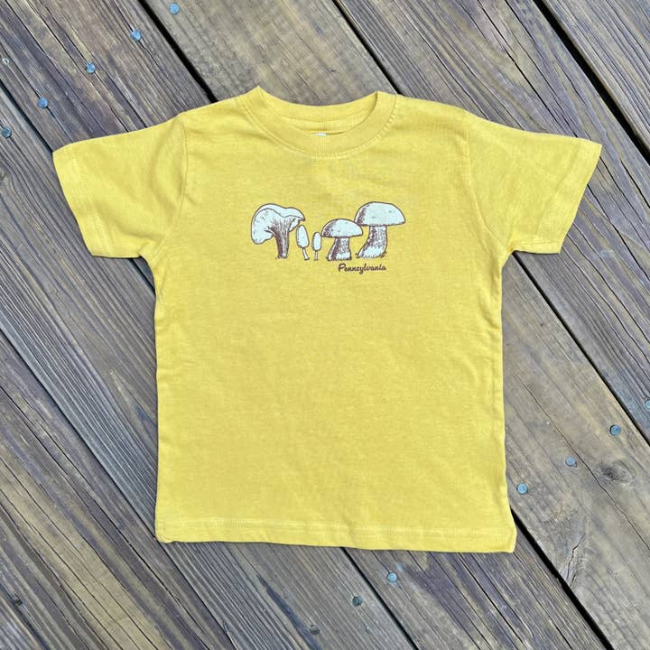 Pennsylvania Mushroom Kids Apparel for wholesale by Lightning Bug Gift Co.