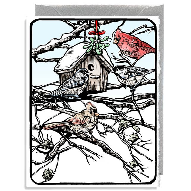 Bidhouse im Schnee für den Großhandel von Daniel Joseph Durkin Illustrations