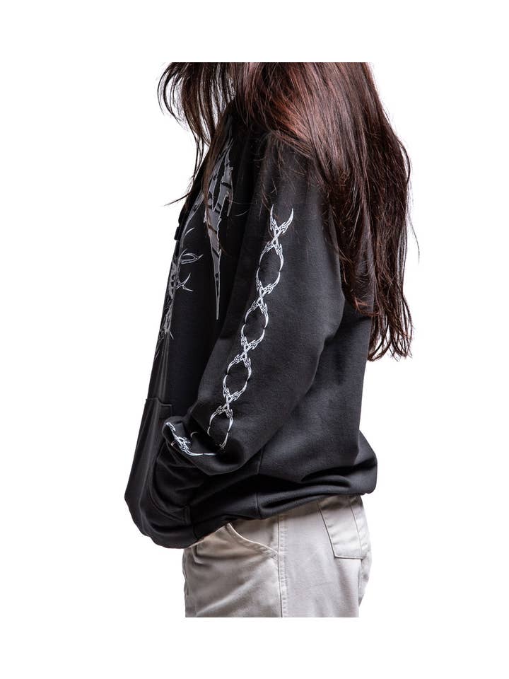 VINTAGE BLACK Hexwing Hoodie for wholesale on Faire1