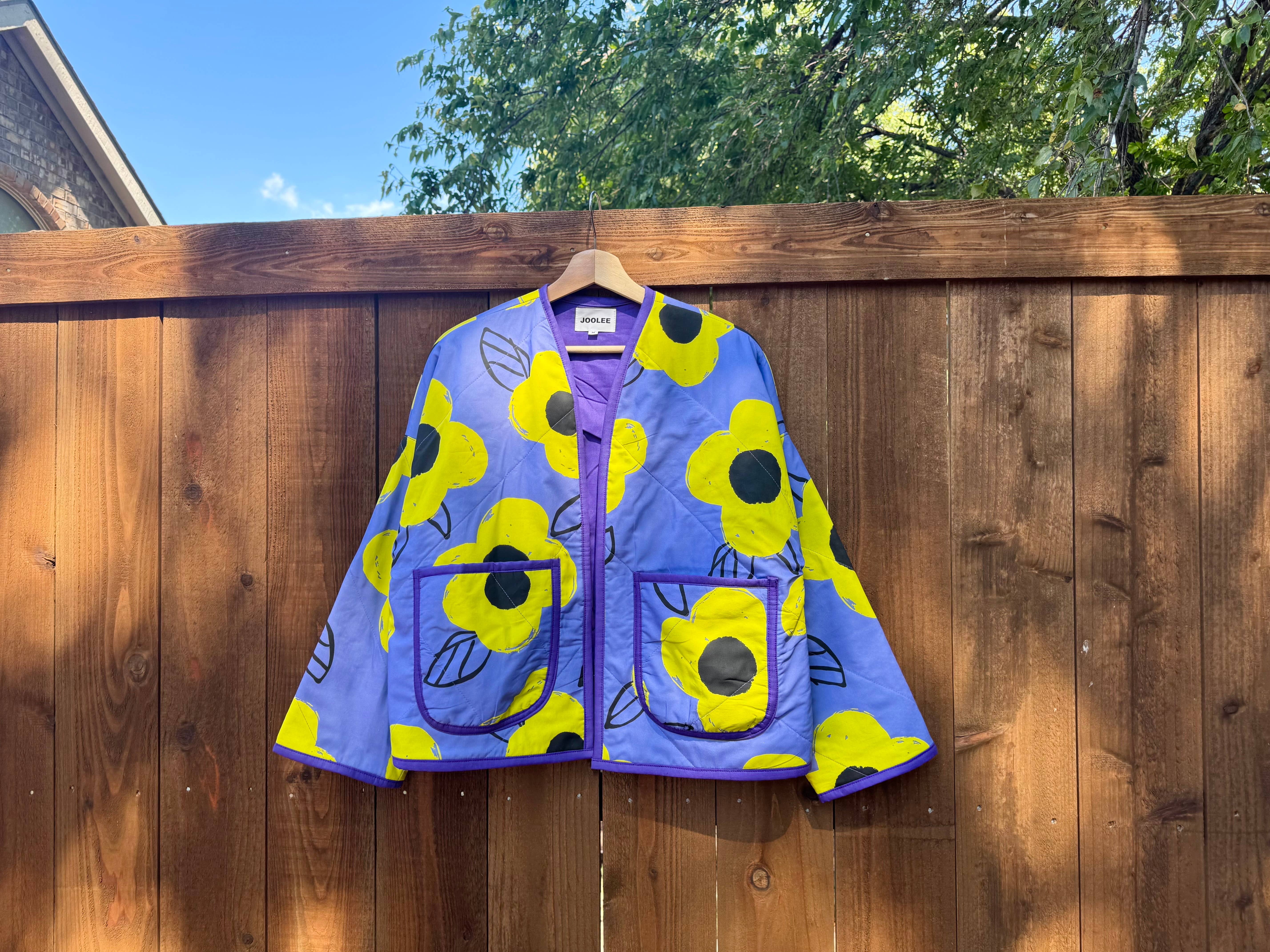 Joolee - Wholesale Jacket - Women's - Purple garden quilting jacket1