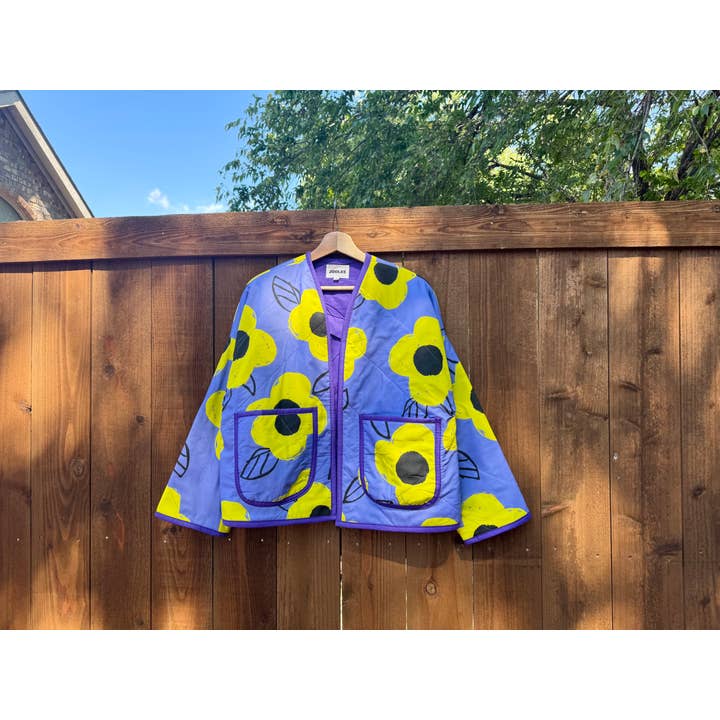 Joolee - Wholesale Jacket - Women's - Purple garden quilting jacket1