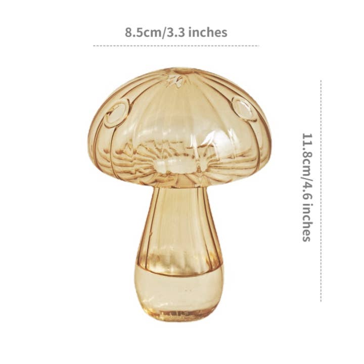 IVORE.GROUP - Wholesale Vase - Mini Glass Mushroom Bud Vase