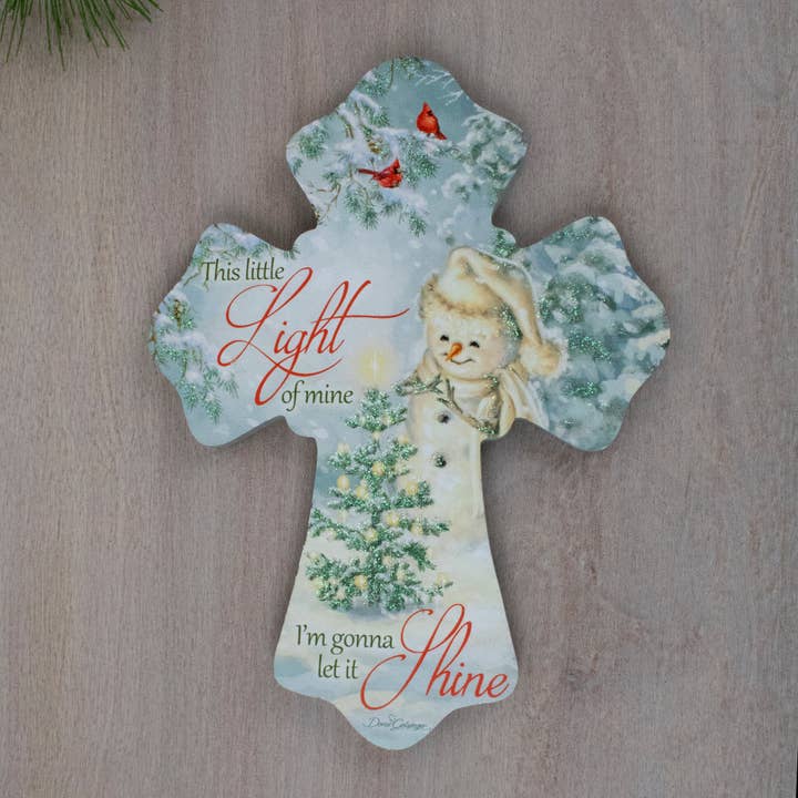 Pequena Luz da Mina Cruz de Madeira por atacado de Glow Decor