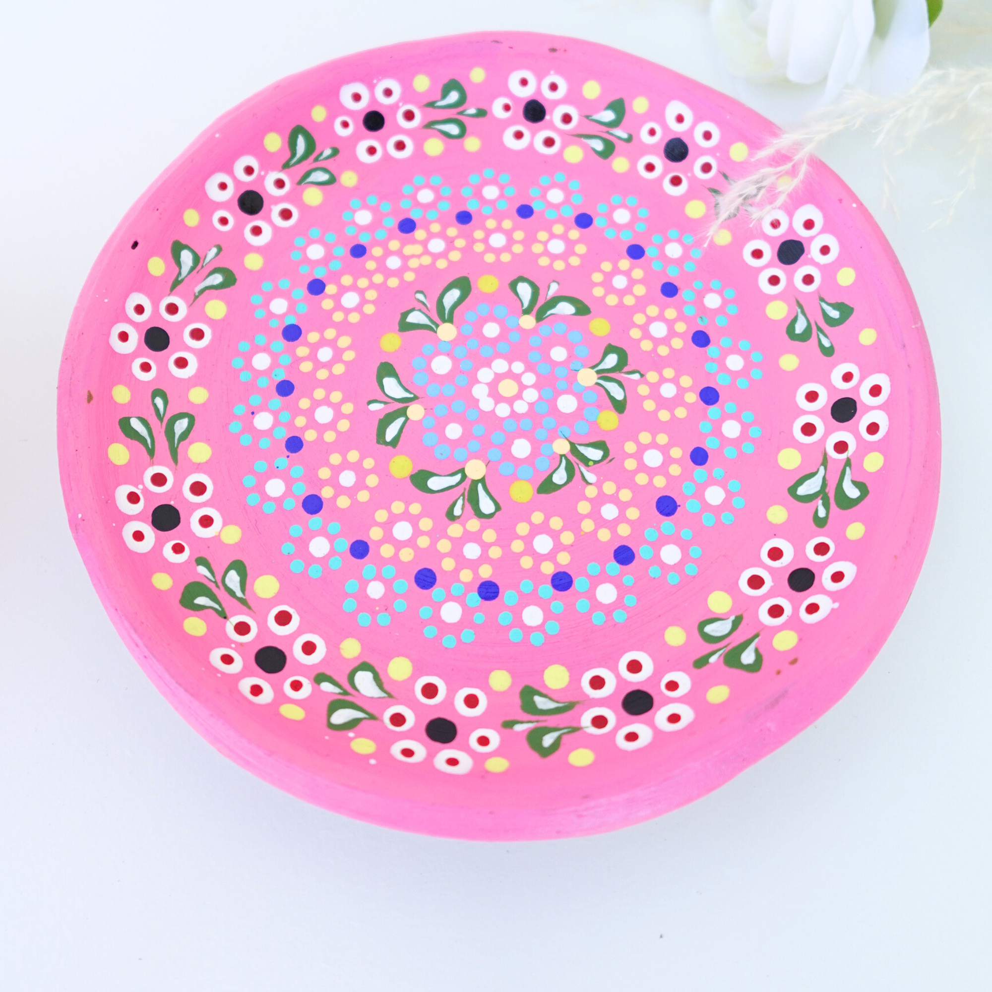 Doña Cata Art - Wholesale Coffee Mug - Taza mexicana Barro Clay with plate2