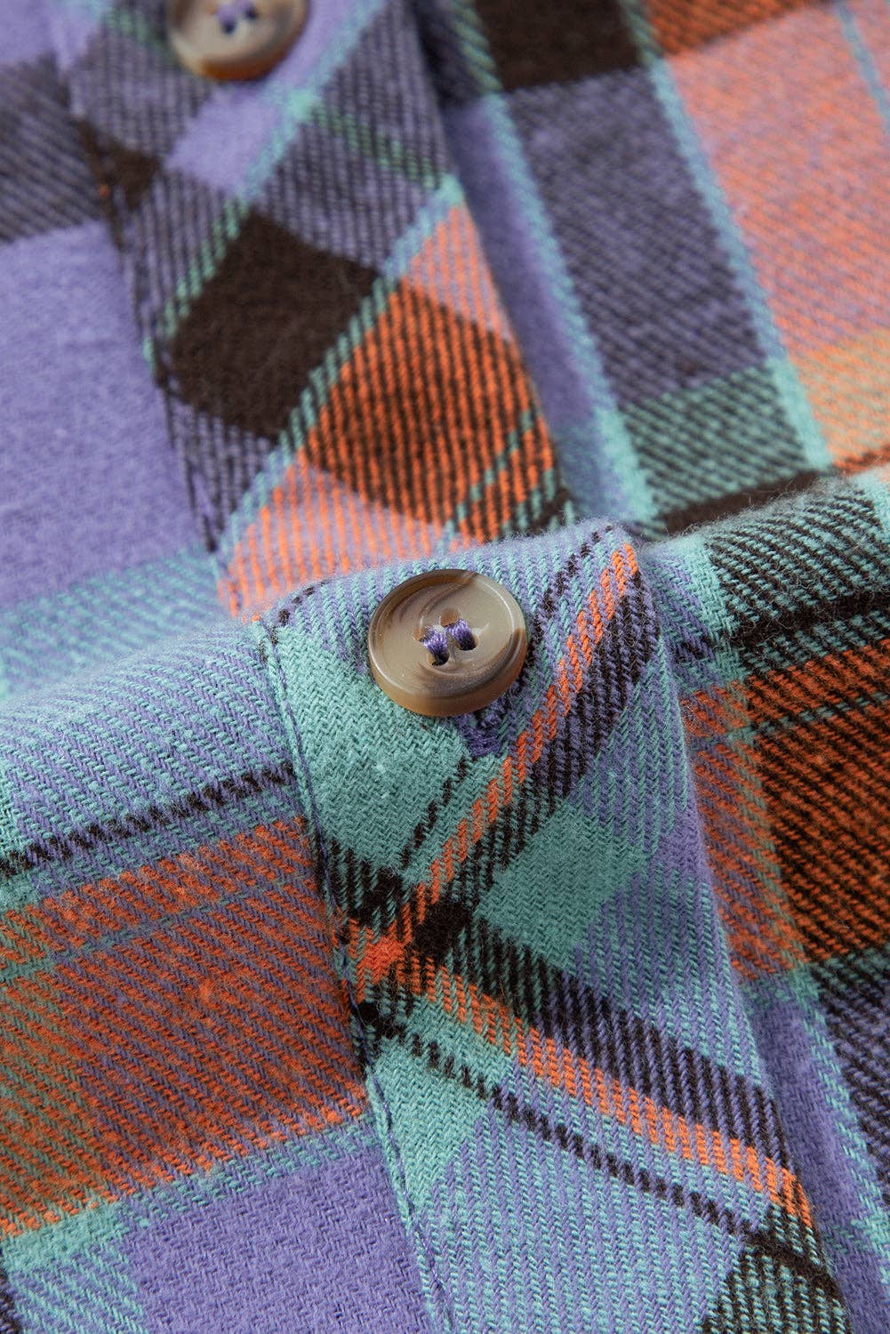 Orange Chemise à carreaux vintage – Haut de superposition d'automne western en vente sur Faire12