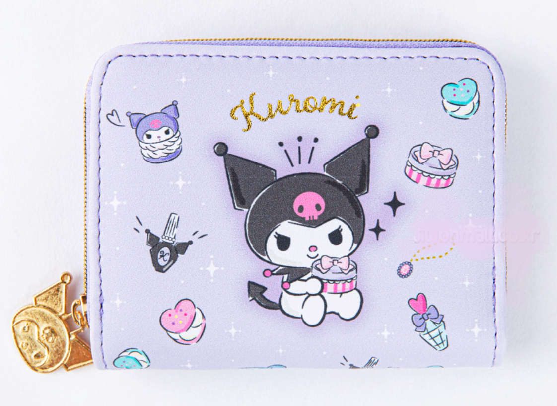K-Wonderland – wholesale Wallet – Women's – Sanrio Characters Gold Zipper Charm Wallet Card Money Pouch2