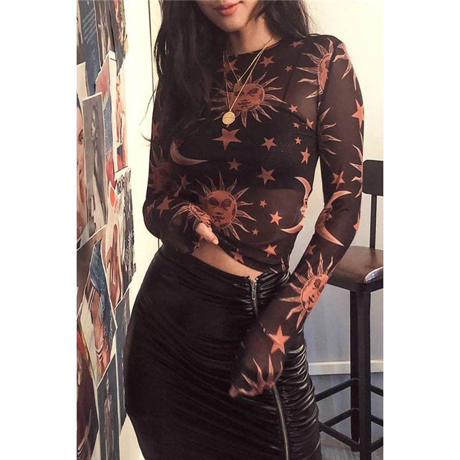 Paperdoll - Wholesale Blouse - Women's - TRANSPARENT MESH SEXY T-SHIRT 2