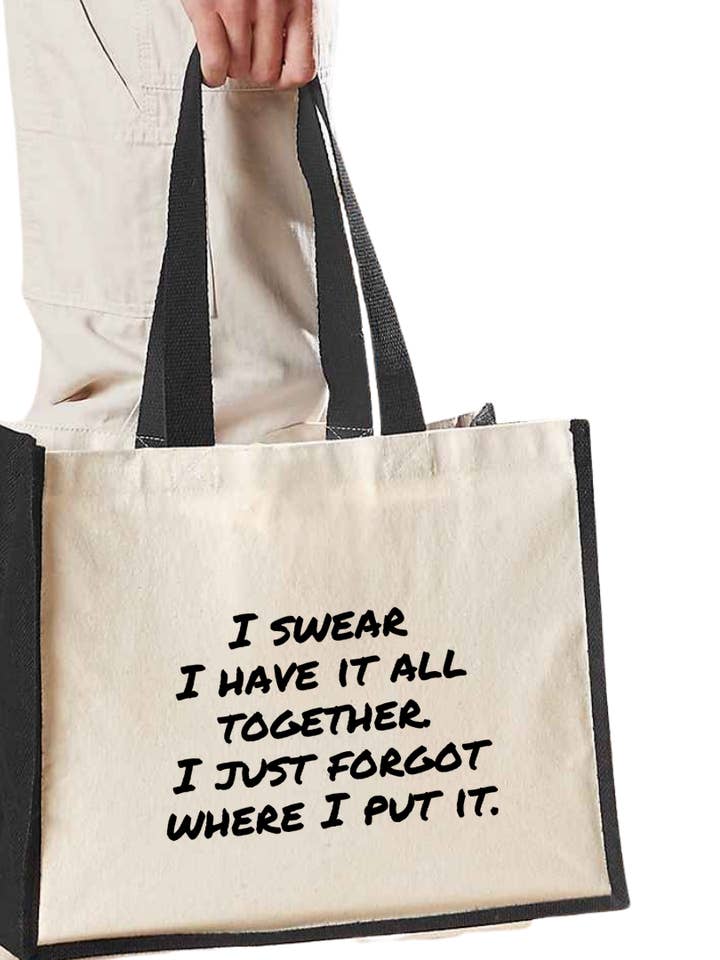 Je jure que j'ai tout sous contrôle. J'ai juste oublié où je l'ai mis - Maxi Shopper Bag pour la vente par Reyt Designs