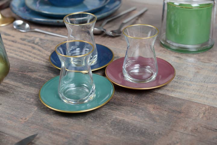 AULICA - Wholesale Coffee/Tea Cup - Elegant Tea Cups And Saucers - Set Of 6