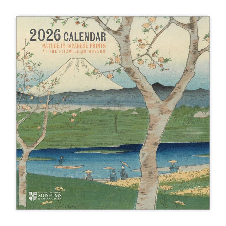 CAMBRIDGE - JAPANSKA TRÄSNITT - 2026 12 x 12" VÄGGKALENDER för wholesale av Nelson Line