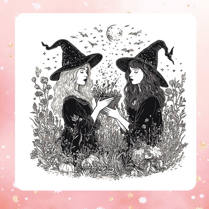 Witches Harvest Vinyl Stickers Metaphysical Affirmation for wholesale by London Luxury Candles