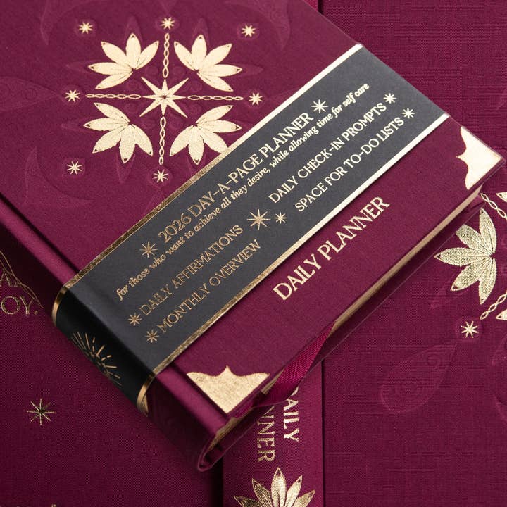 DreamyMoons - Wholesale Planner - Burgundy 2026 Daily Planner - Wholesale1