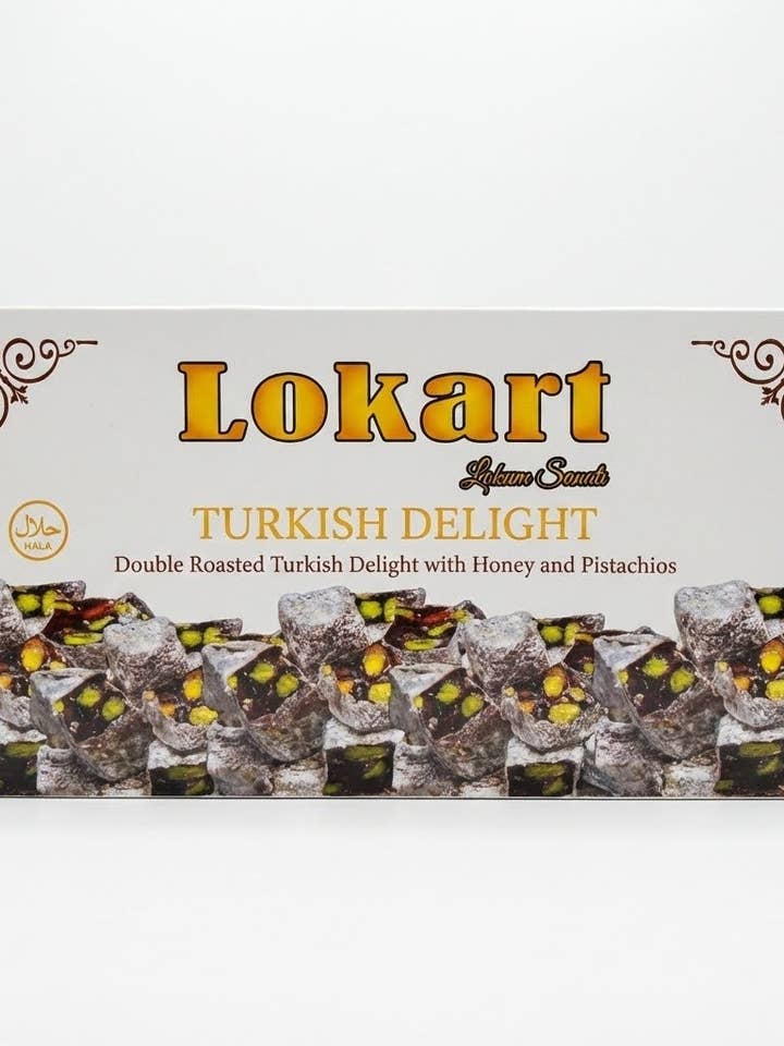 Lokart Double Roasted Antep Pistachio & Honey Turkish Delight - 400g Lokum for wholesale by Aladdin