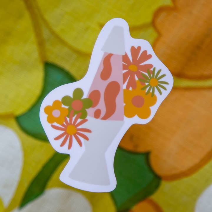 Lava Lamp - Laminated Vinyl Phone / Laptop Sticker for wholesale by Emily Ervin Design Co.