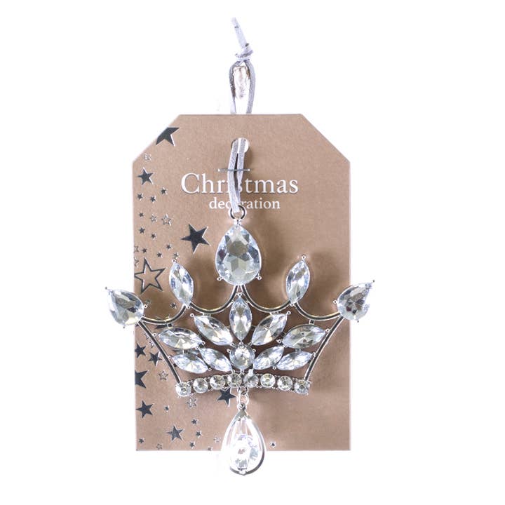 Crystal Crown Orn for wholesale by Oak Street Wholesale
