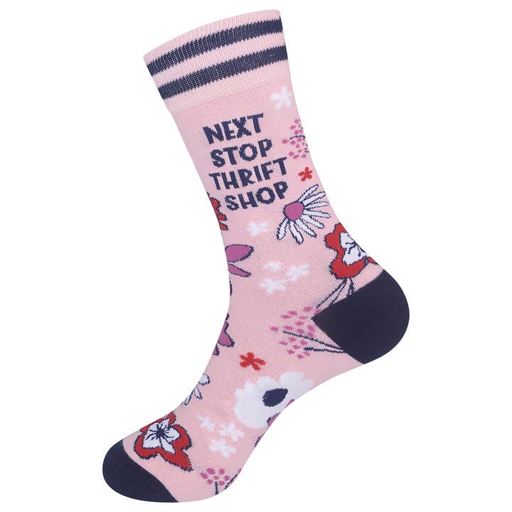 Funatic - About Face Designs - Nice Enough Merch Co – Großhandel Socken - Unisex – Nächster Halt Secondhandladen Socken | Lustig | Funatic7