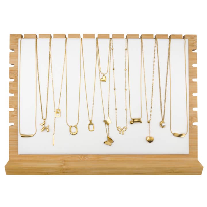 ellee - creations - Wholesale Pendant/Charm Necklace - Steel Necklaces set Gold
