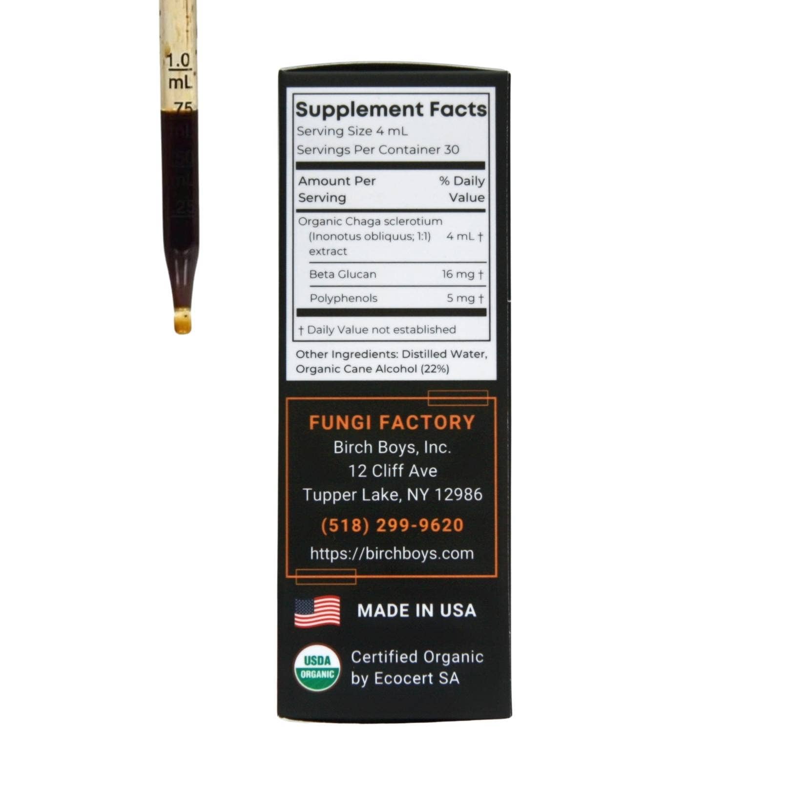 Birch Boys - Wholesale Tincture - Wild Organic Chaga Tincture2