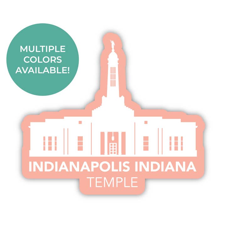 Autocollant Temple d'Indianapolis en Indiana pour la vente par JasmineTreeDesign