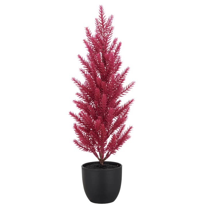 Pequeno abeto, 38cm, rosa, em vaso 8x8x7,5cm por atacado de GASPER GmbH