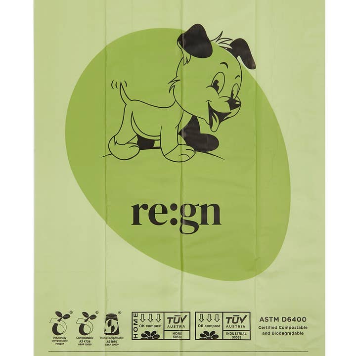 Re:gn - Wholesale Pet Poop Bag - Re:gn Compostable Dog Poop Bags – 120 Bags per Pack