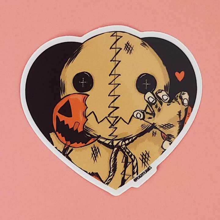 Autocollant en vinyle Sam Trick 'R Treat, icône de l'horreur, fan art pour la vente par PeachyxJames