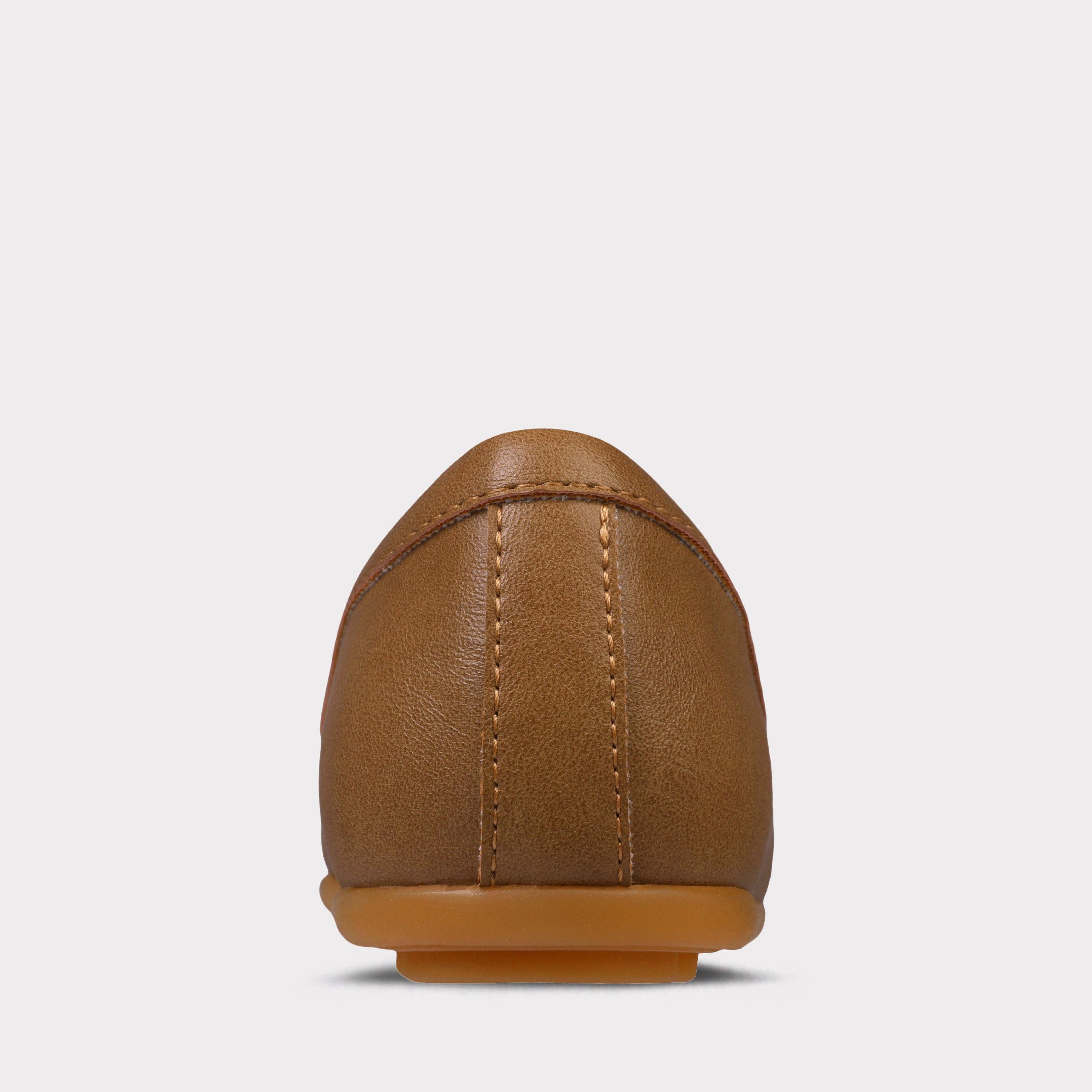 Tan Thaddeus Boys Youth Slip-On Moccasin for wholesale on Faire3