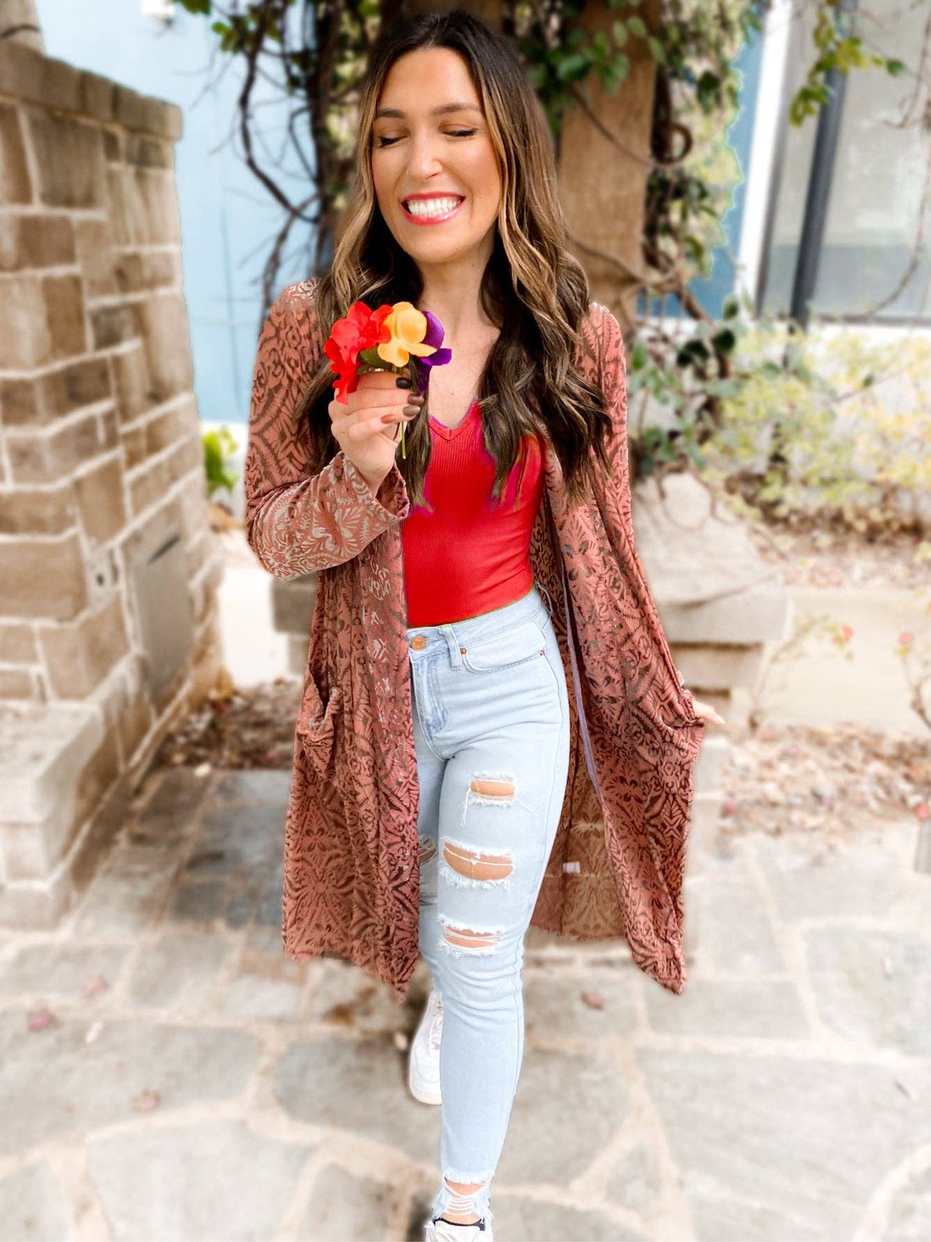 Girl Code Couture - Wholesale Kimono - Women's - Mabel Mesh & Velvet Duster Cardigan6