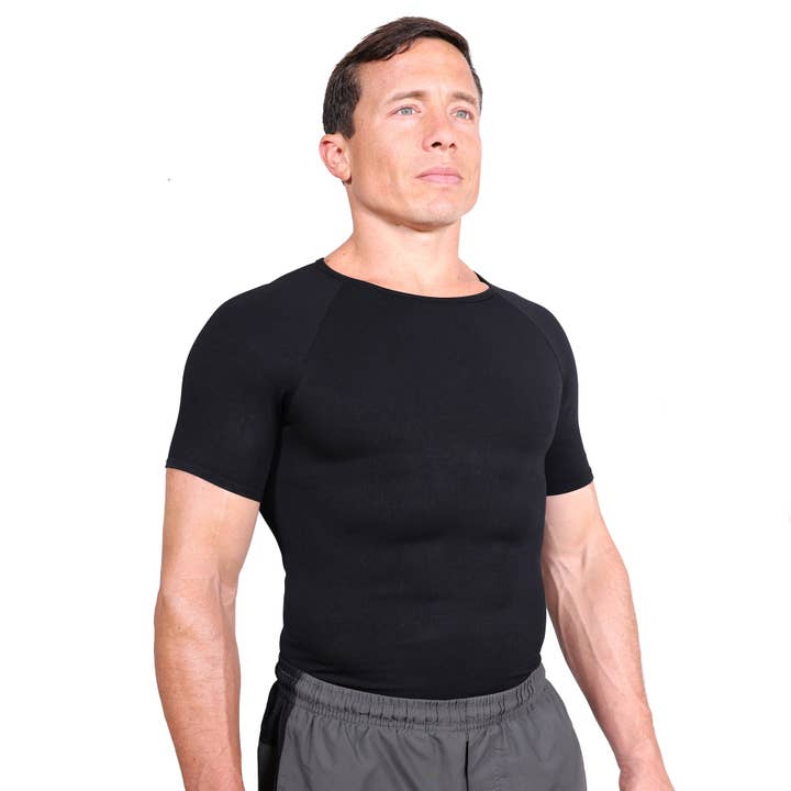 Esteem Apparel - Wholesale T-shirt – men's - UltraSlim Slimming Compression Shirts Body Shaper Shirt5