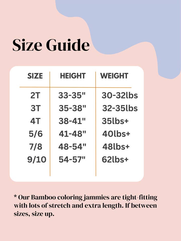 Bee Colorful Co. - Wholesale Sleepwear Set - Kids - Unicorn Coloring Pajamas 2 piece set made from Bamboo11