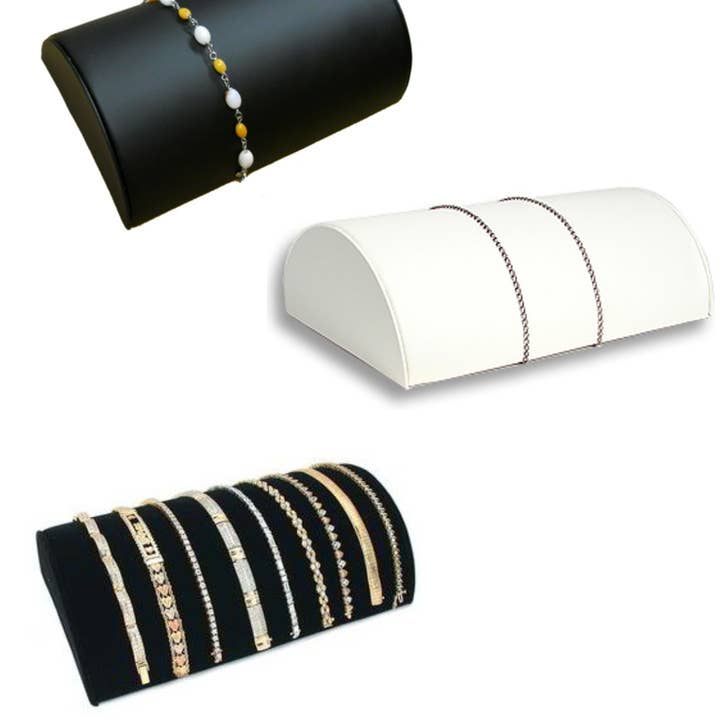 Rampe de présentation de chaîne pour bracelet en forme de demi-lune, 8 1/4 po pour la vente par Zakka