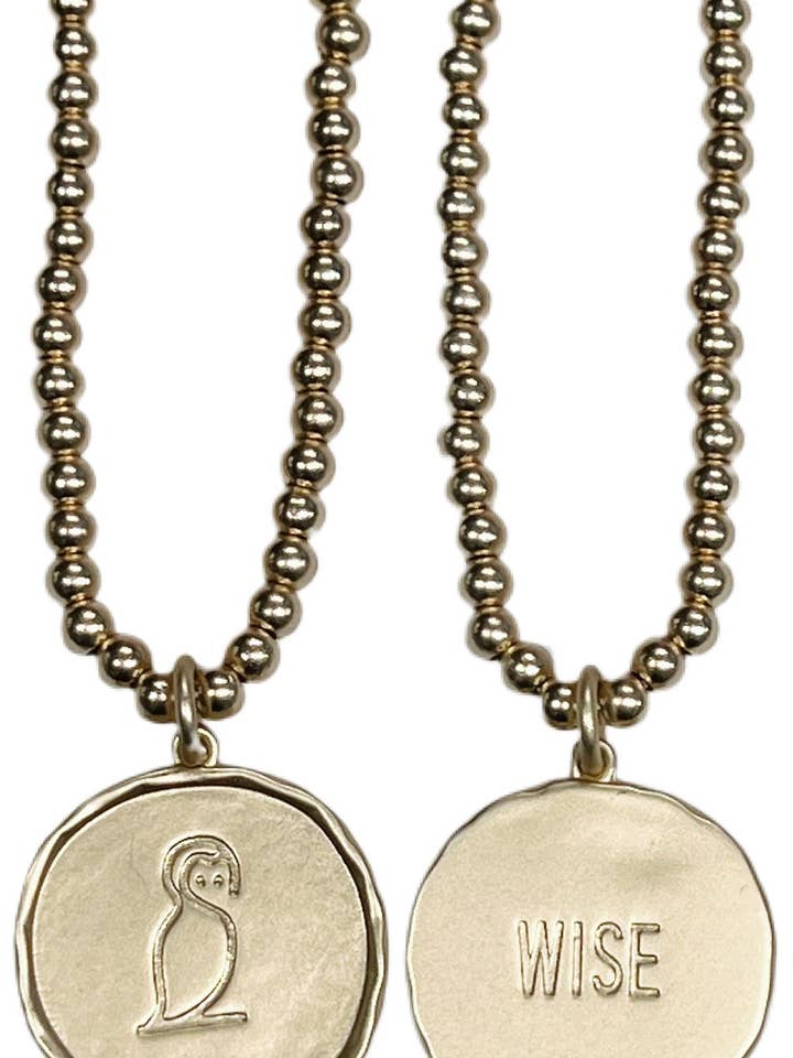 La Déesse Collection Minerva “WISE” Brass Reversible Nk for wholesale by Arden