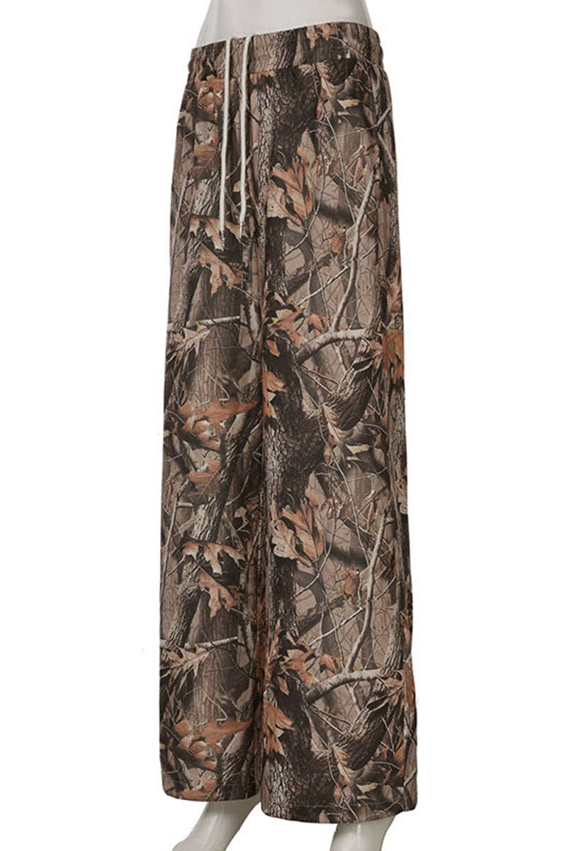 BROWN Camouflage Casual Lounge Pants for wholesale on Faire5