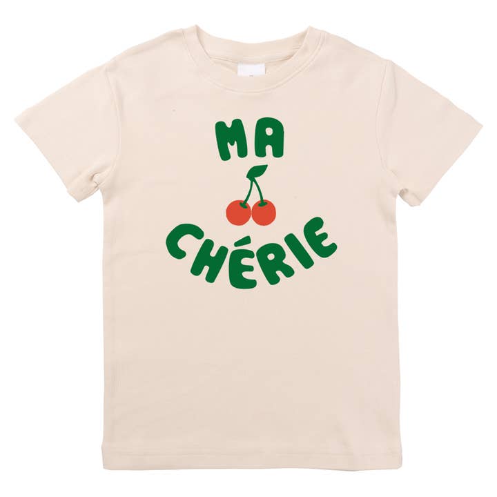 Spunky Stork - Wholesale Screen Printed T-Shirt - Kids - Ma Cherie French Cherry Baby Toddler Organic Graphic Shirt7