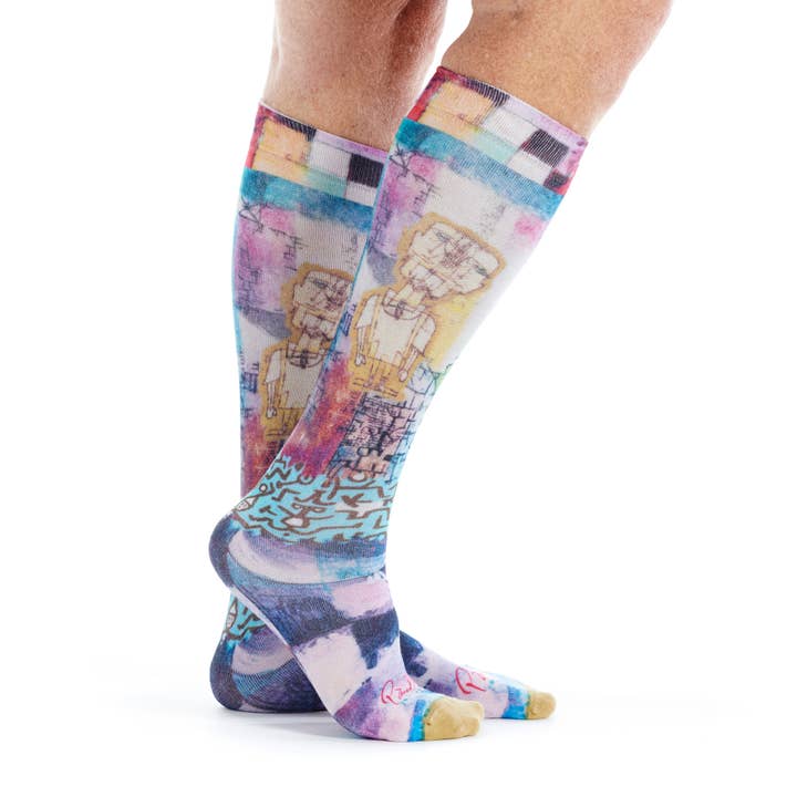 Meias de Bambu Paul Klee GENIUS para Homem por atacado de Ruban Rouge