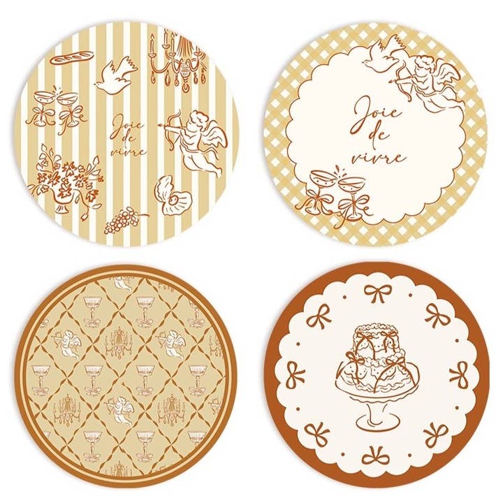 Otterware - Wholesale Coasters - French-Inspired Decorative Coasters (12 Styles)12