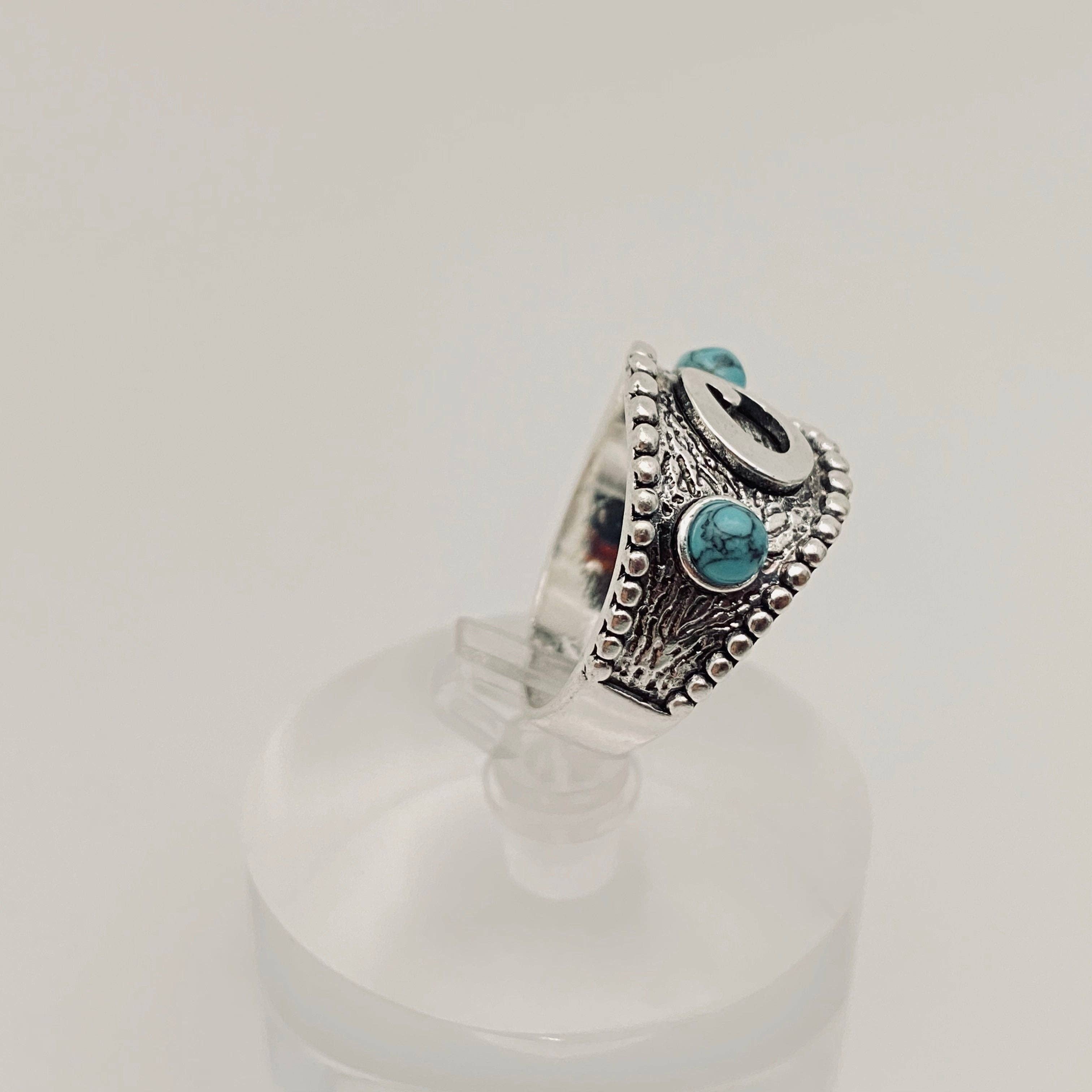 Mio Queena - Venta al por mayor Anillos grandes/de cóctel - Anillo turquesa artificial vintage de varios estilos5