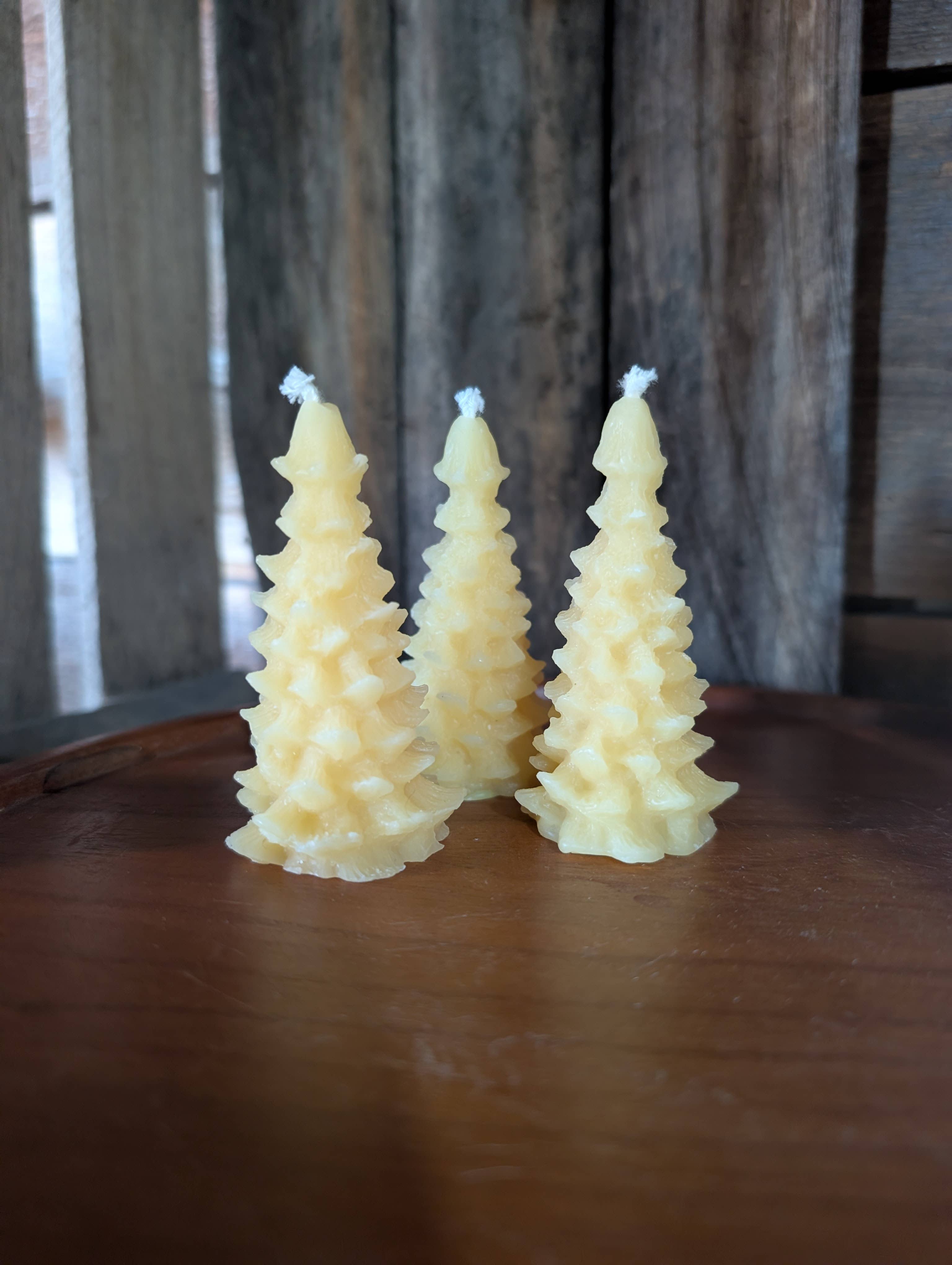 The Holton Homestead - Wholesale Novelty Candle - Beeswax Candle- Mini Fir Trees2