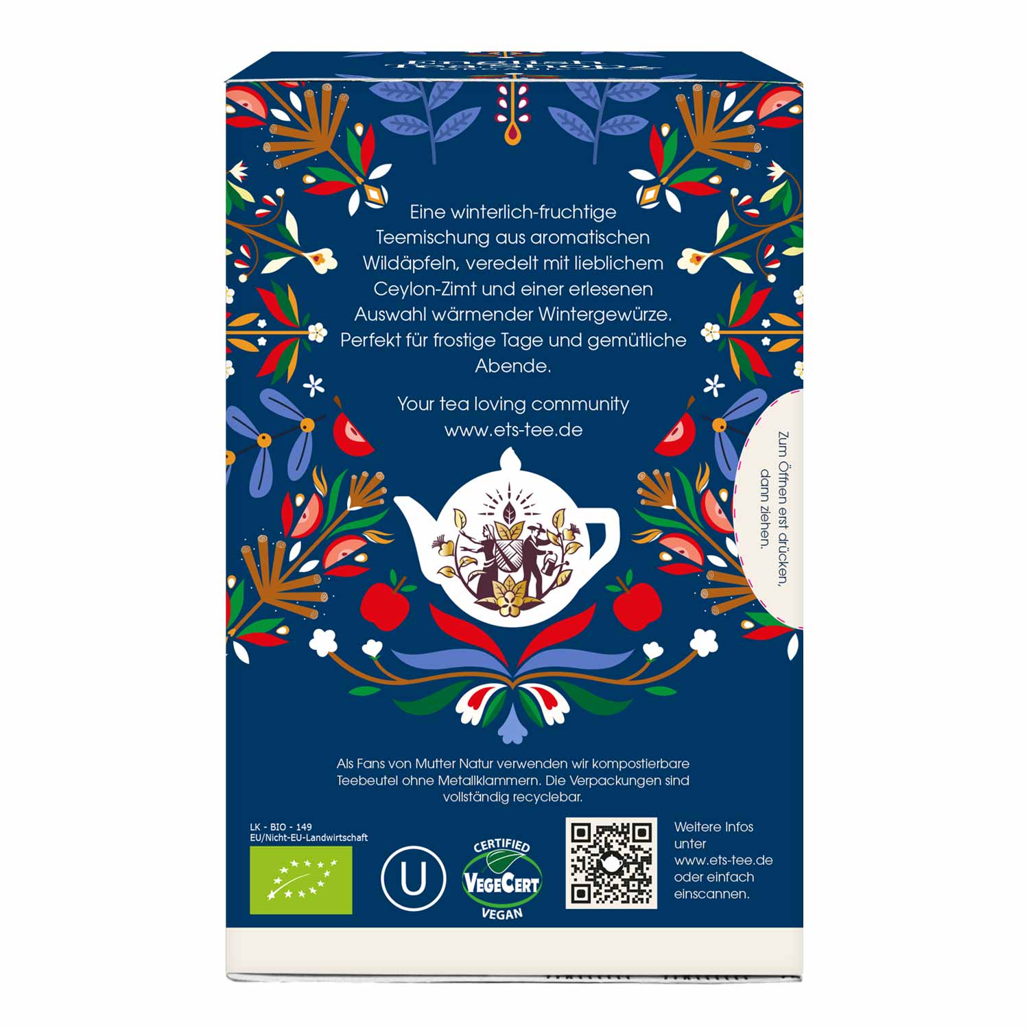Royal Nature GmbH & Co. KG – Großhandel Teebeutel – ETS - Wintertee 'Winter Apfel', BIO, 20 Teebeutel1
