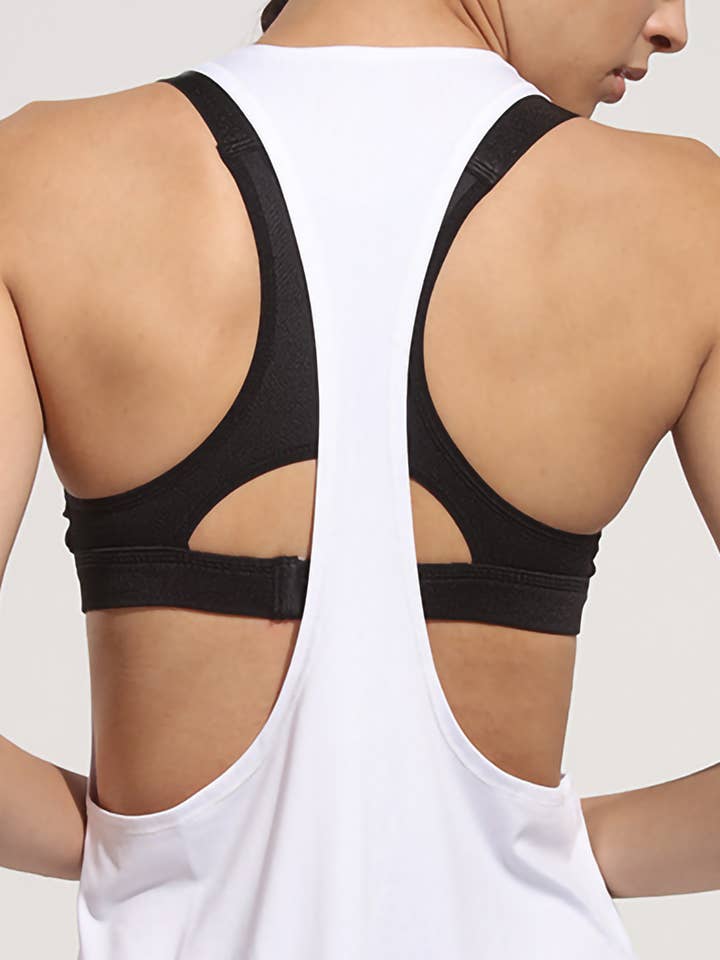 Active by Anna-Kaci - Wholesale Athletic Top - Women's - Sleeveless Flowy Loose Fit Racerback Yoga Workout Tank Top3