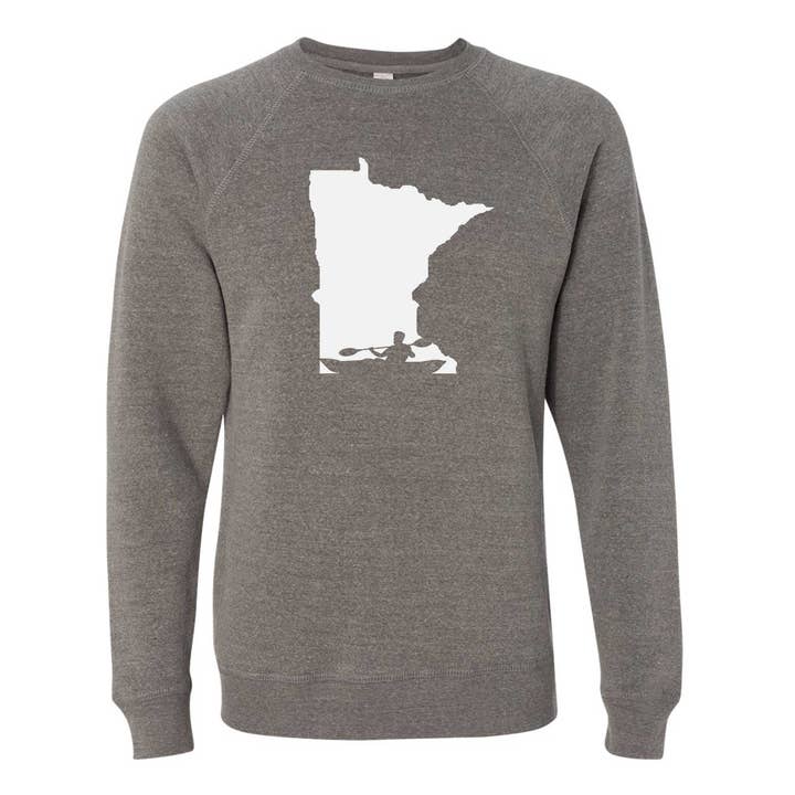 Chandail à col rond Kayak Minnesota pour la vente par Minnesota Awesome
