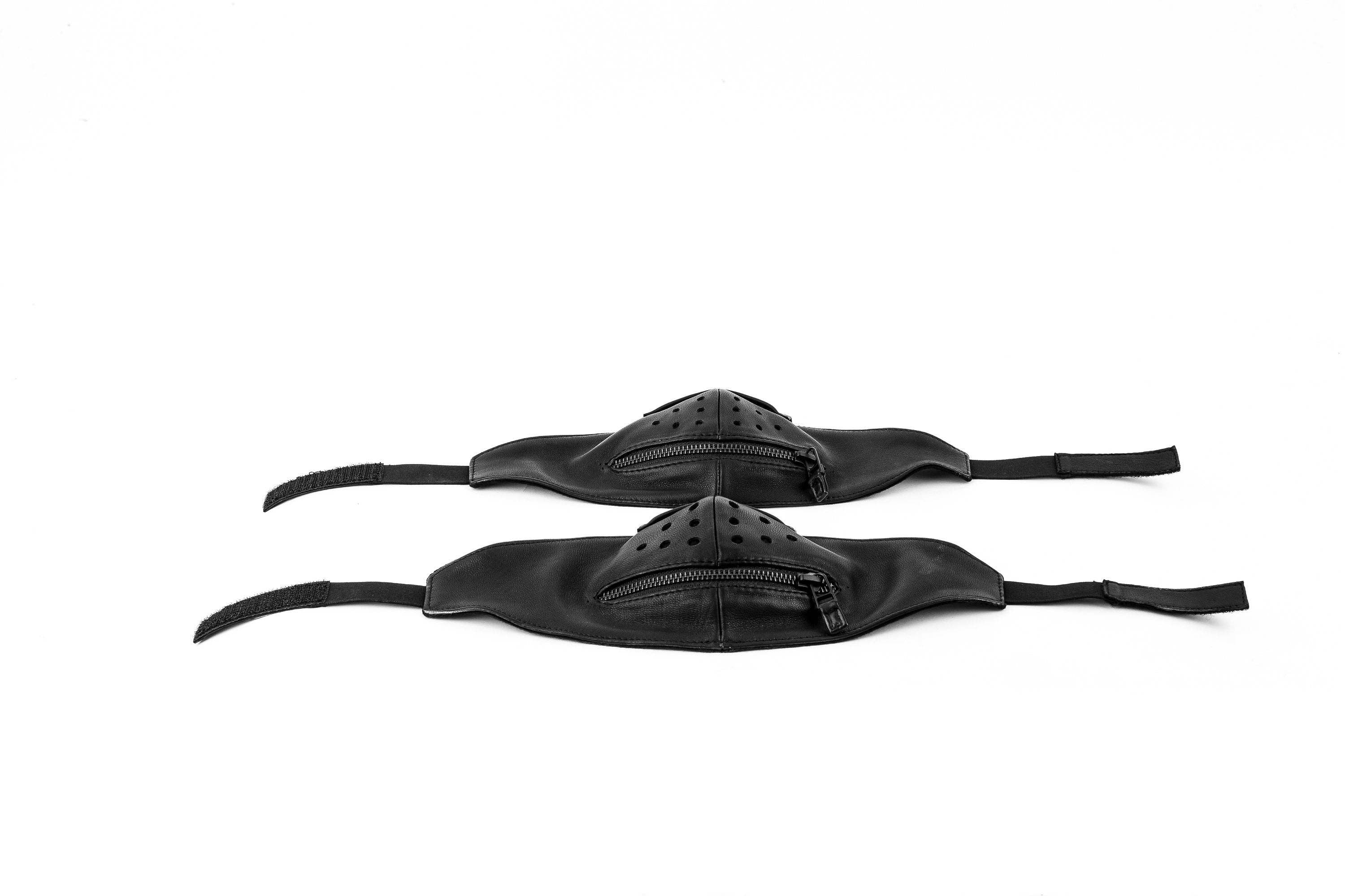 JUNGLE TRIBE - Vendita all'ingrosso Mascherina/visiera protettiva - Maschera per adulti nera su nera con cerniera e protezione per il viso regolabile con filtro.8