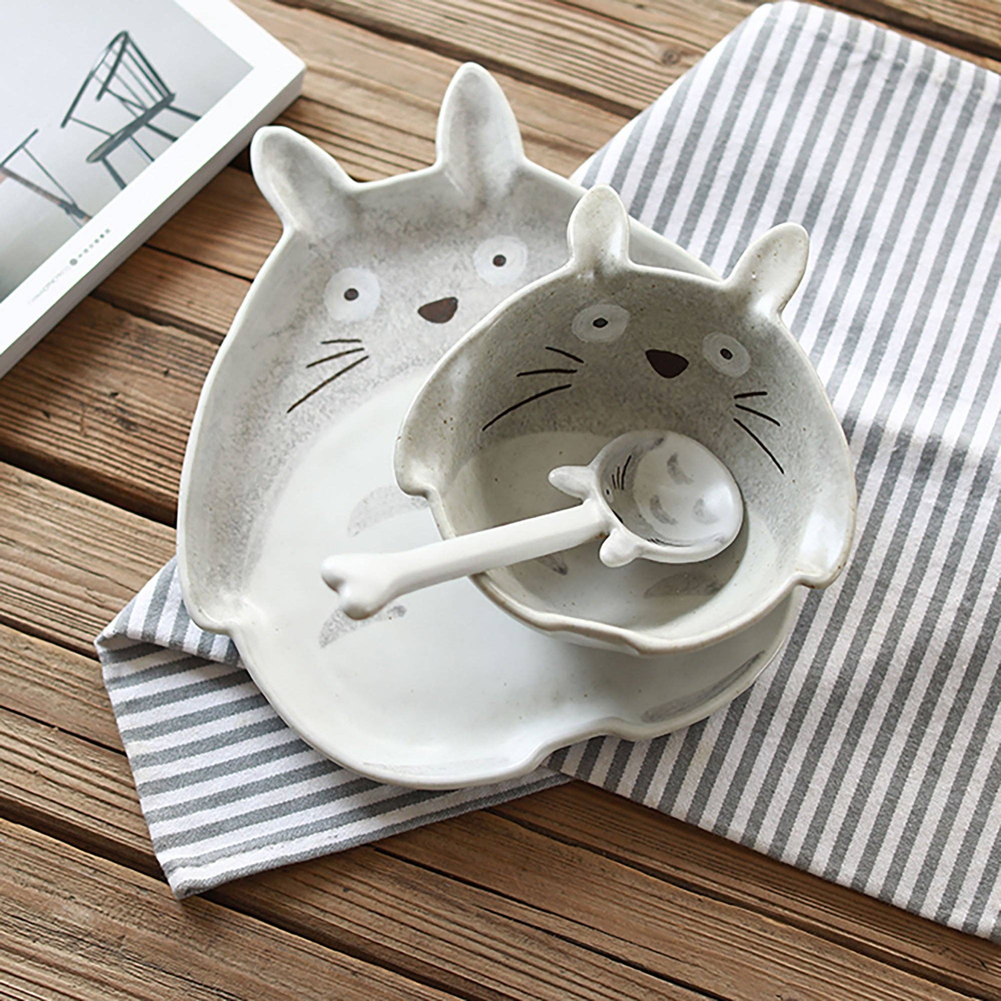 MinoCraft - Vente Service à vaisselle - Vaisselle avec mignon forme japonaise2