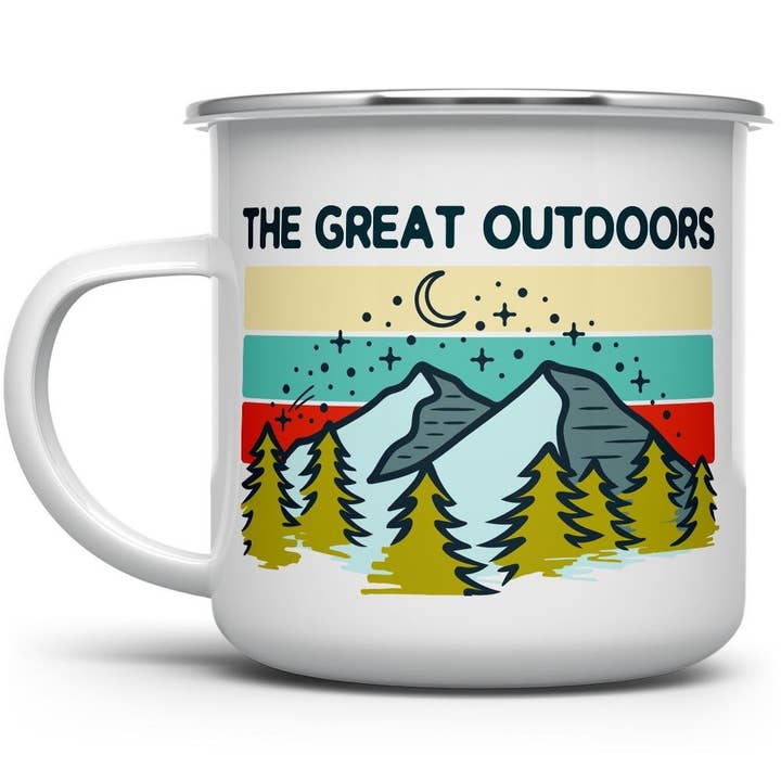 Loftipop - Wholesale Coffee Mug - The Great Outdoors Campfire Mug, Nature Camping Lover Gifts