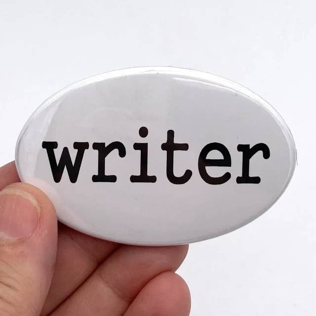 writer oval magnet for wholesale by Anthem Sticker Company