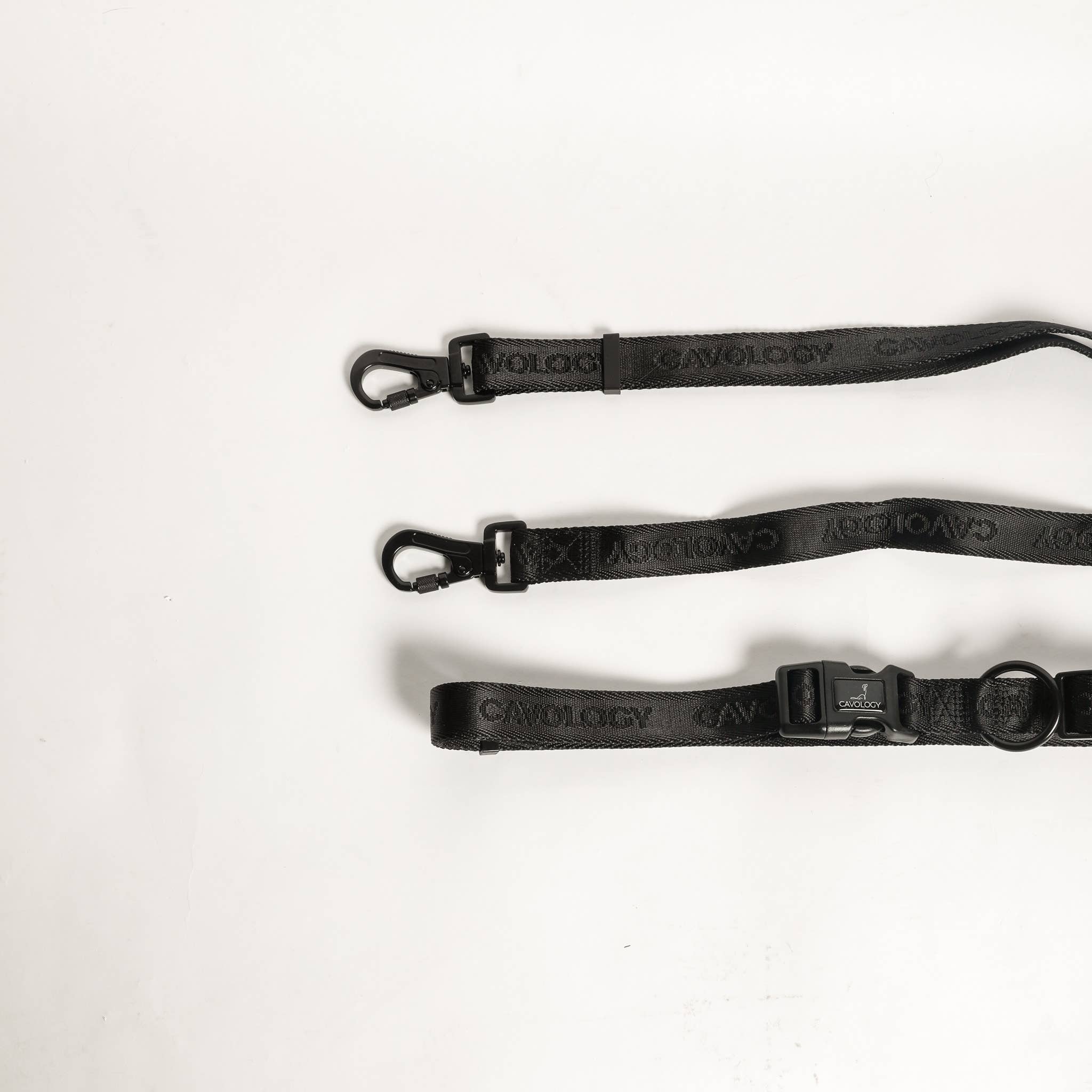 Cavology - Wholesale Pet Leash - Dog - DOG LEASH HANDS FREE VINYL TWO PIECE MULTIWAY BLACK1