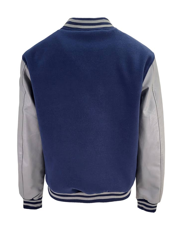 Victorious - Vente Veste d'université/de baseball – homme - Veste essentielle Melton JK5073 (Paquet ouvert)5