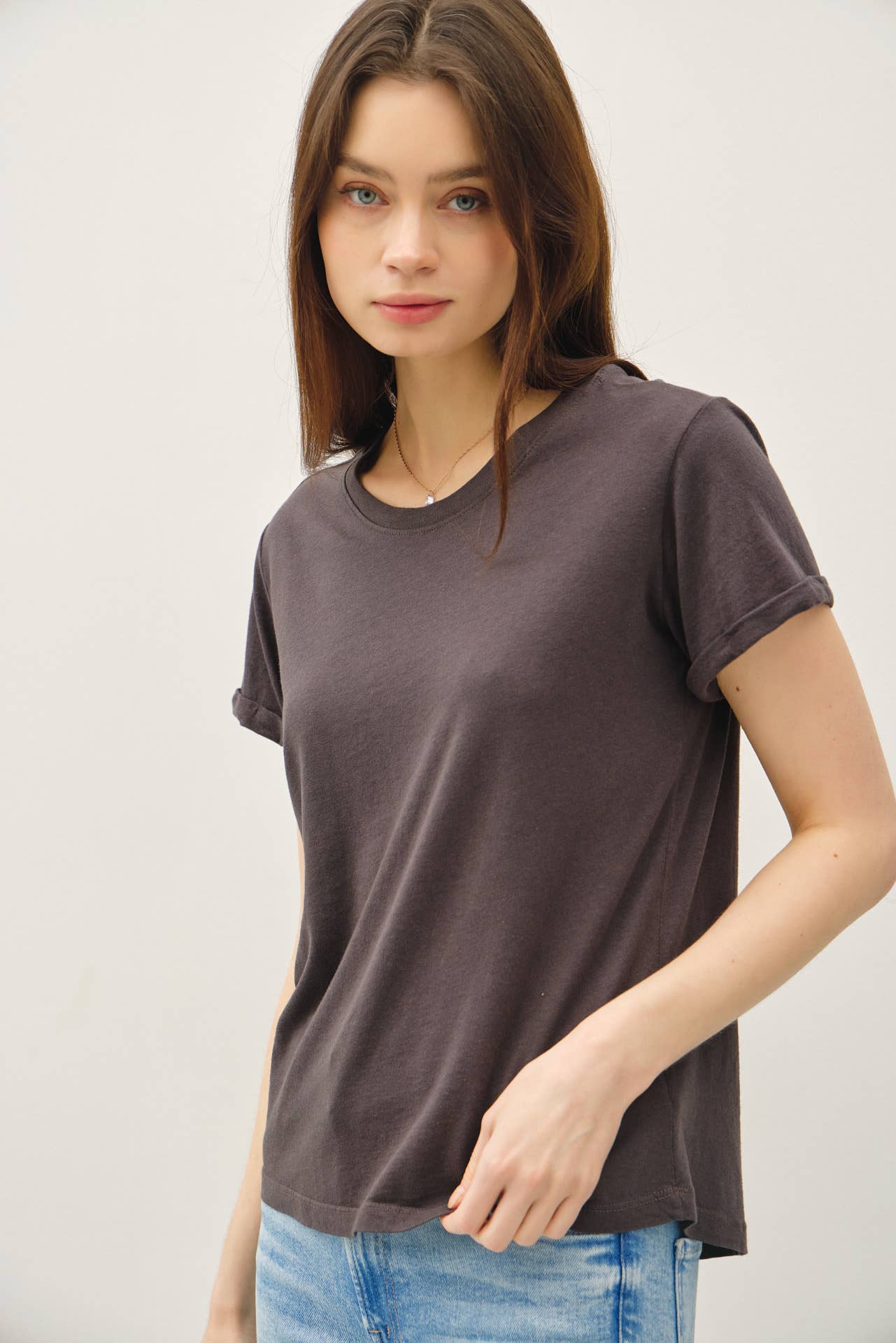Be Cool - Wholesale T-Shirt - Women's - BOXY CUT TEE W/ ROLL SLEEVE8